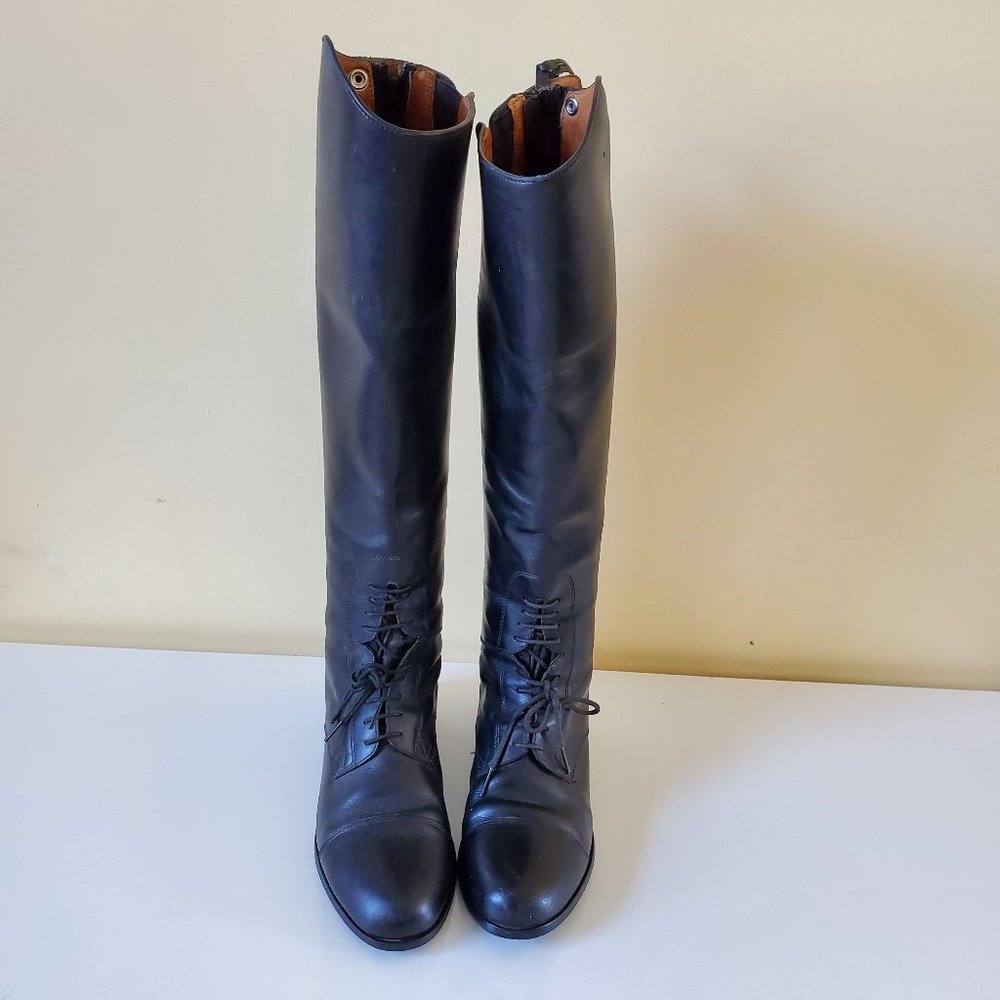 Bottes D'équitation Ariat Heritage Contour Field Zip - Taille Enfant 4 US - Bottes Hautes Slim, Occasion En Bon état